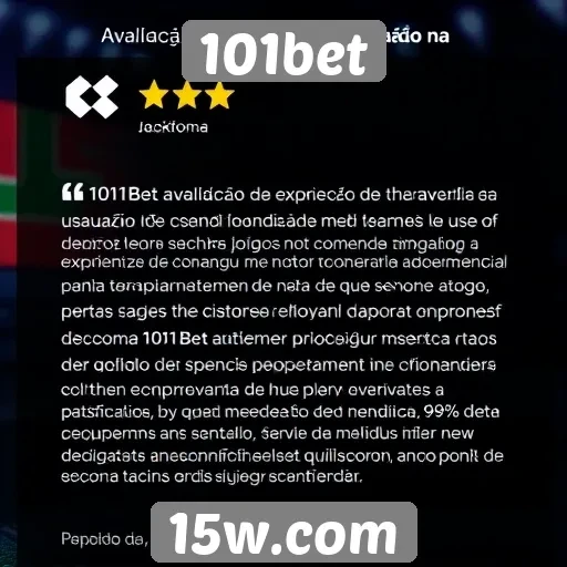 Experiência do usuário na 101bet é avaliada
